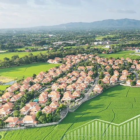 Completed residential community